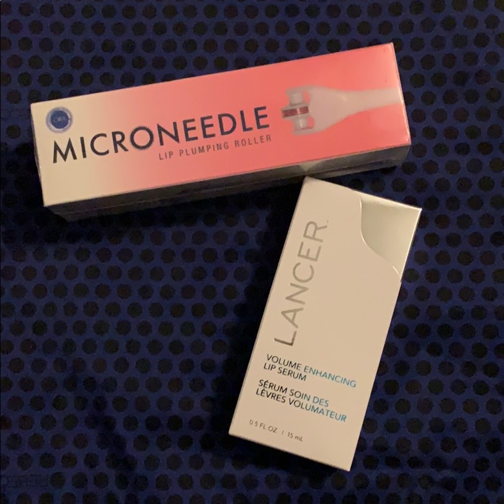 Ora micro needle lip roller & Lancer serum- NIB